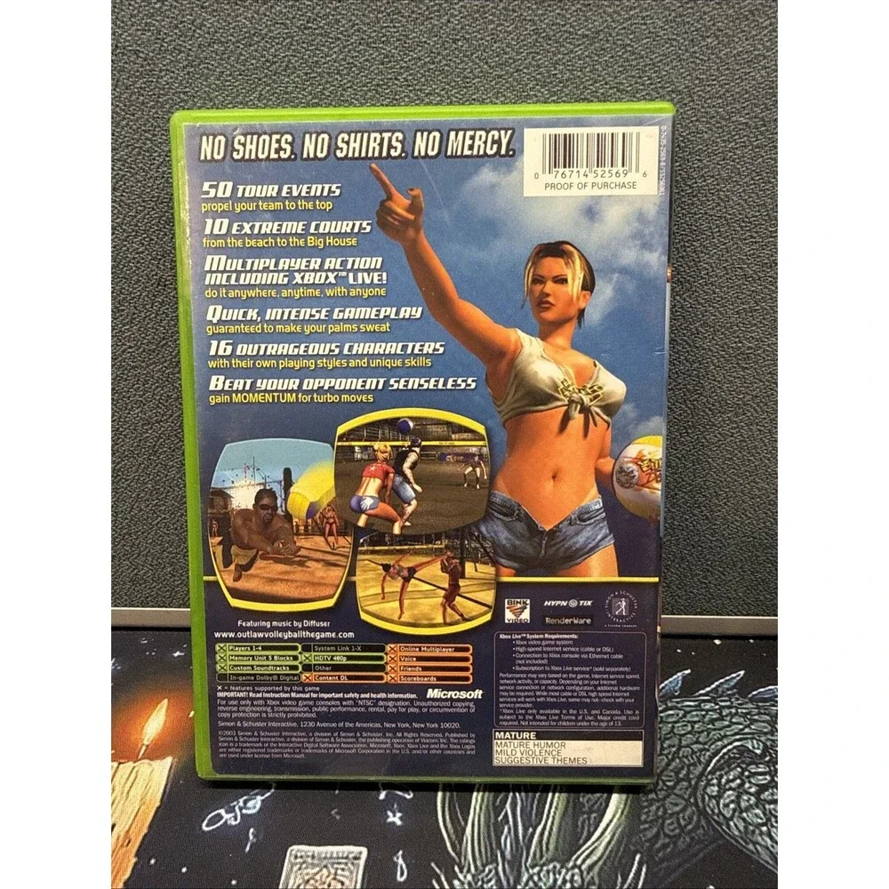 Outlaw Volleyball (Microsoft Xbox) CIB TESTED